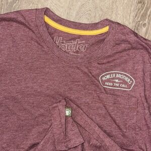 Howler Brothers Lightning Badge Pocket Short Sleeve T Shirt Men's Large Red